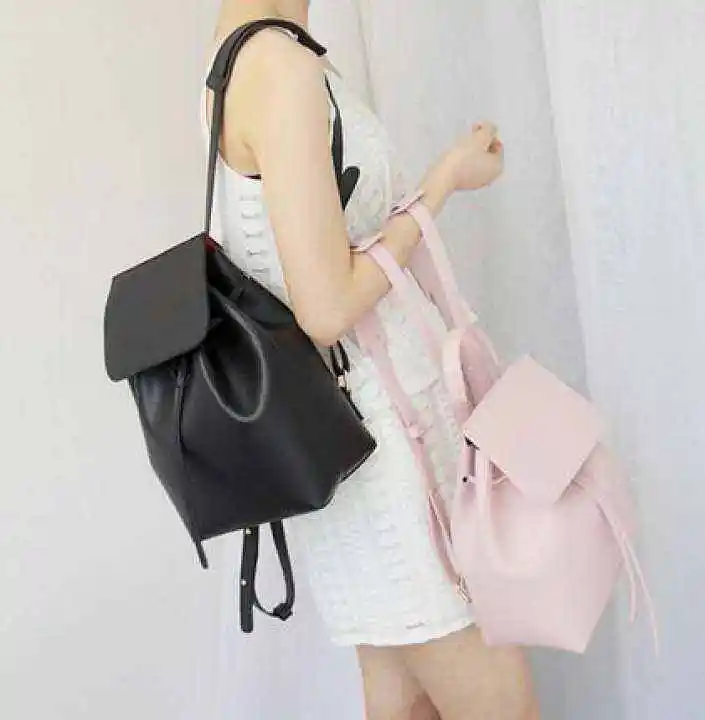 NewFashionBackpackWomenRealLeatherSchoolBagLadyBagwithStringCrossbodyBag-AliExpress