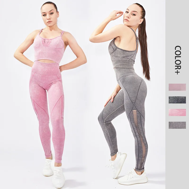 Solid Spandex Gym Jumpsuit Tracksuit Women Sports Bra Fitness Shorts Clothing Workout Outfits One Piece Jogging Training Suit