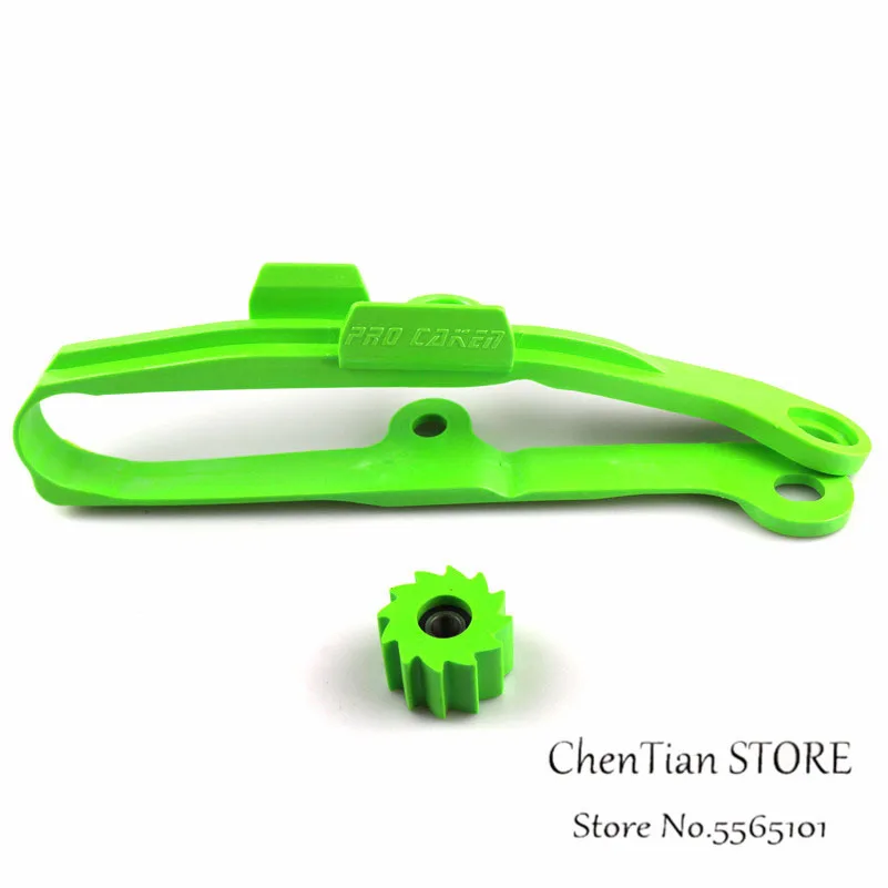 Motorcycle Green Chain Slider Guide Swingarm Roller For KAWASAKI KXF250 KXF450 KX250F KX450F KXF 250 450 2009-2016 | Автомобили и