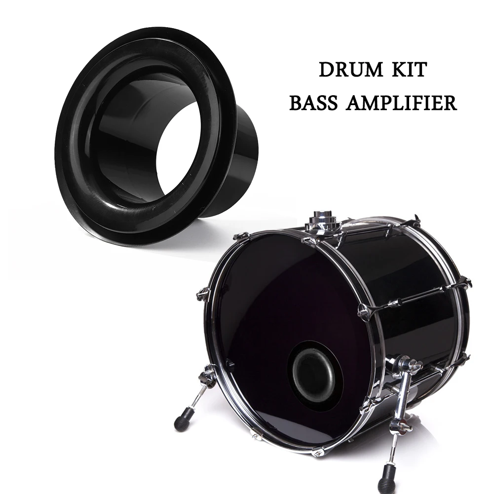 Drum Bottom Microphone Loudspeaker with Ring Sticker Bass Hole Protection Musical Percussion Instrument Spare Parts