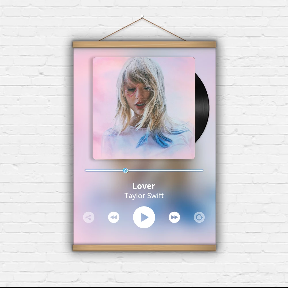 Questo Amore-Taylor Swift Red Play Music Hot Song Artists Album Popolare Scroll Art Print Canvas Poster Painting Decor Custom