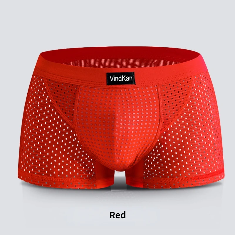 Man Sex Ability Magnetic Theraphy Boxers Physical Underwear Ice Silk Sport Breathable Shorts Bulge Health Care Enlarge Lingerie