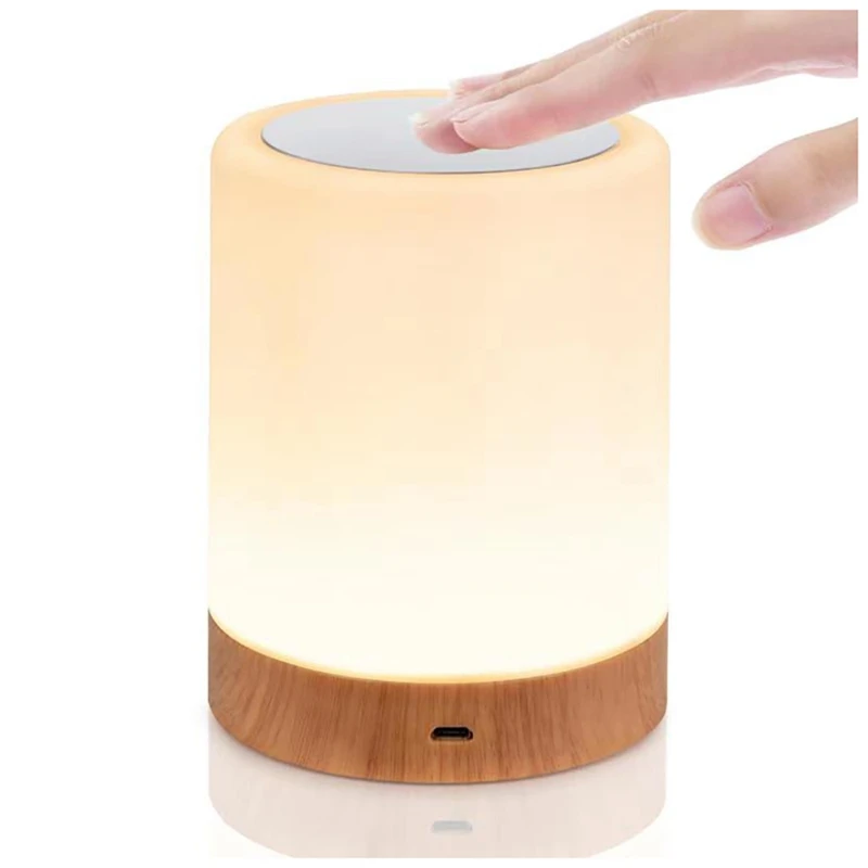 

Nordic Style Table Lamp Modern Living Room Bedroom Colorful Contact Sensor Night Lights USB Rechargeable Bedside Lamps