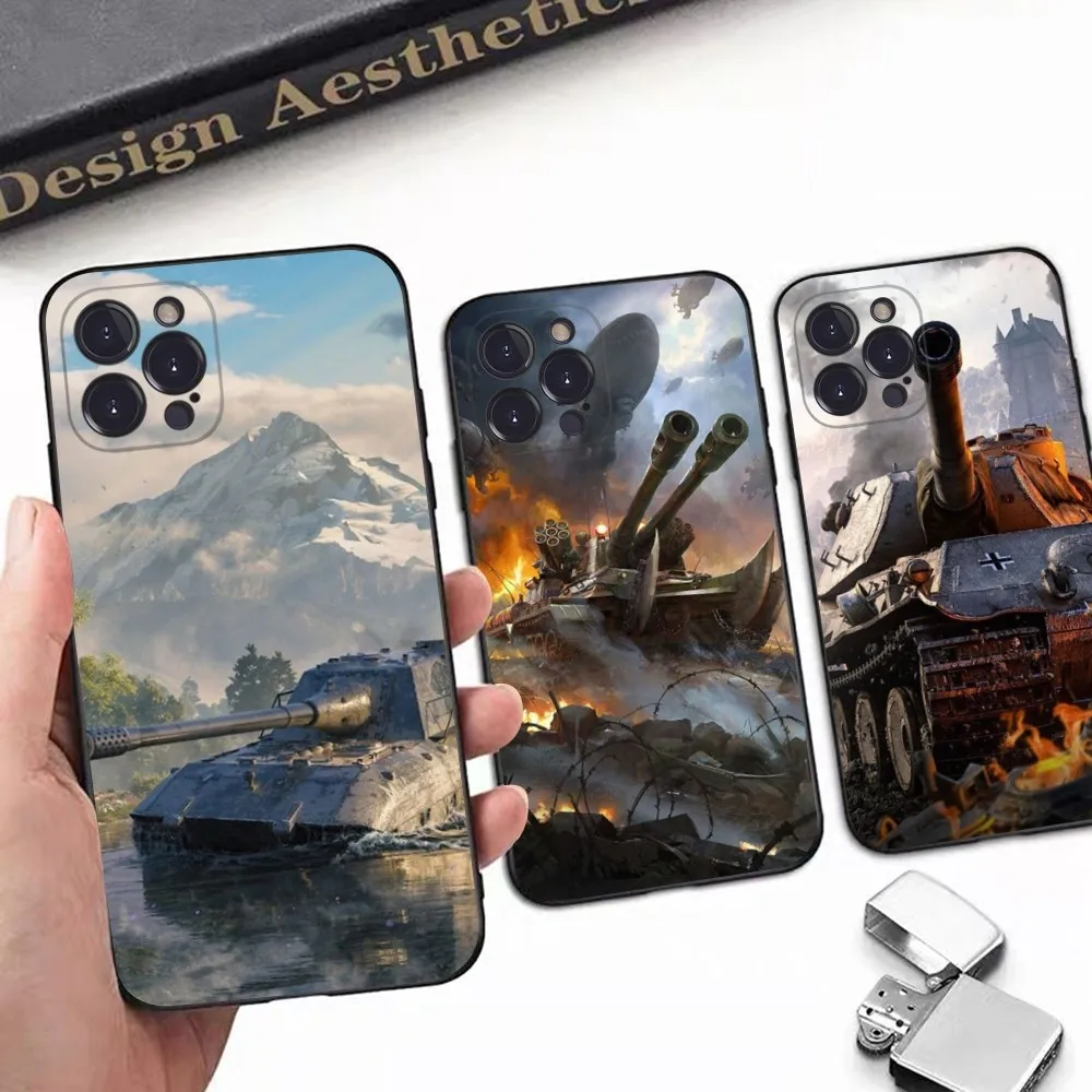 

World Of Tanks Phone Case for iPhone 15 8 7 6 6S Plus X SE 2020 XR XS 14 11 12 13 Mini Pro Max Mobile Case
