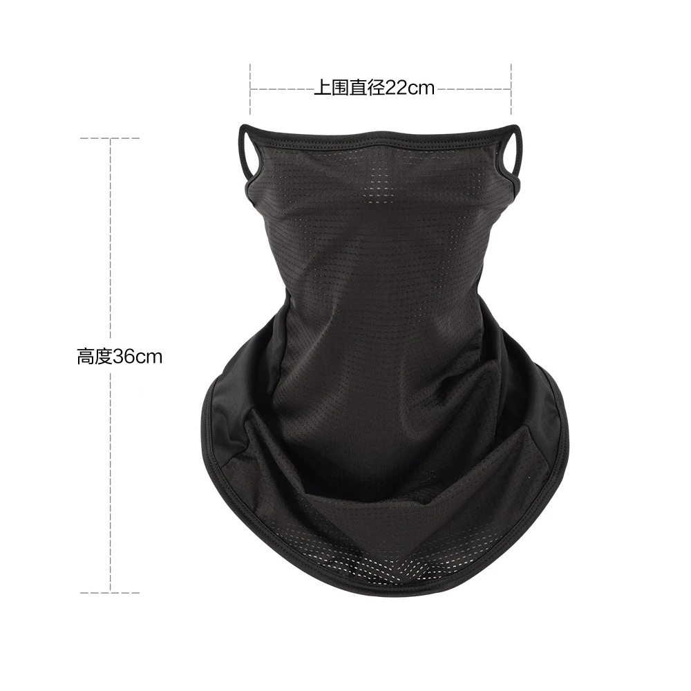 메쉬 통기성 원단 패치워크 튜브 스카프 반다나 아이스 실크 이어 루프 자외선 차단 방진 사이클링 페이스 마스크 오토바이 헤드기어