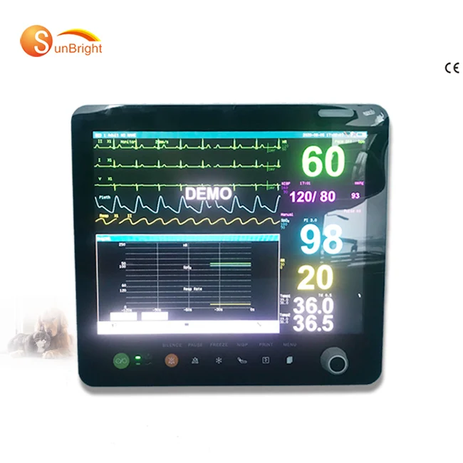 

SUN-603S Ecg Spo2 Nibp multiparameter veterinary monitor for dog/cat