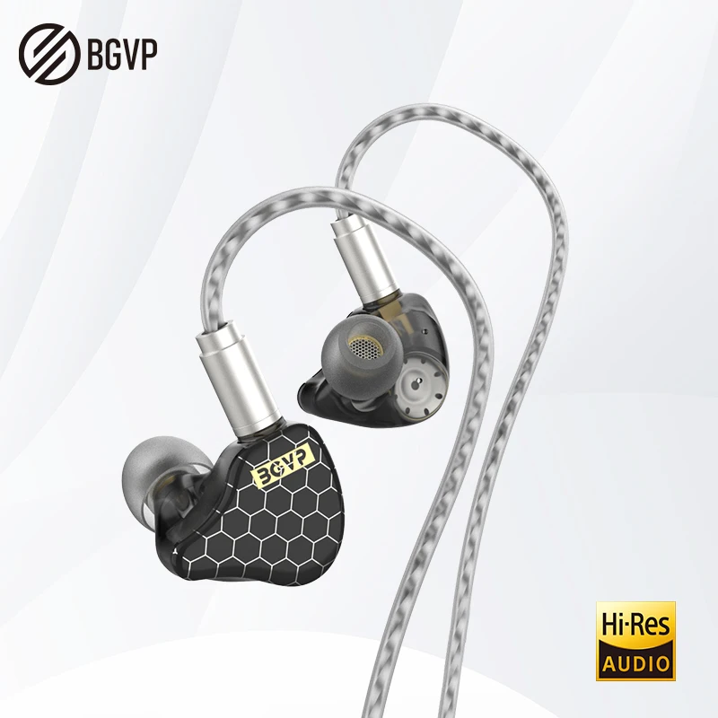 

BGVP Scale Pro 1DD+1BA Hybrid In Ear Monitor Earphone 3.5mm Wired Bass Headset With Mic 6D Sound Effects Gaming Sport Earbuds