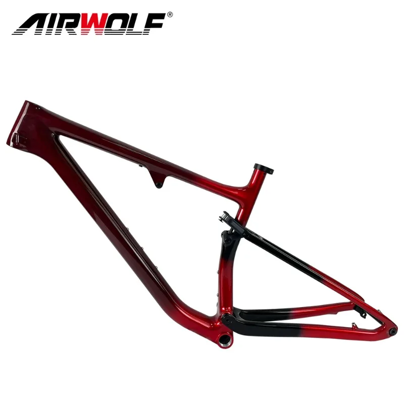 

2024 Airwolf Mountain Bicycle Frame XC Bike Frame Carbon MTB Bike Full Suspension Frame XC Disc Brake Bike Shock Frameset