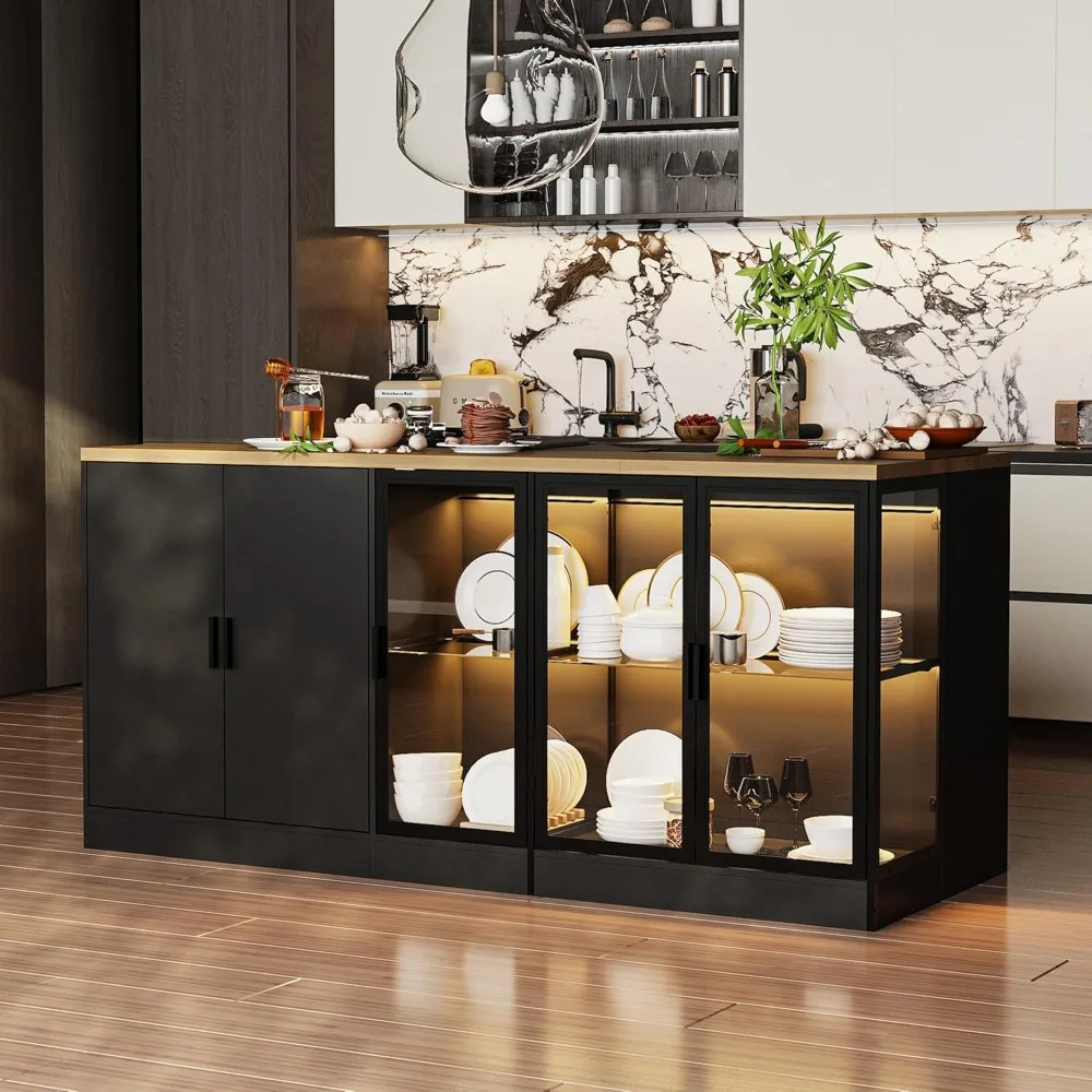 Ljustra Large Kitchen Island with Storage