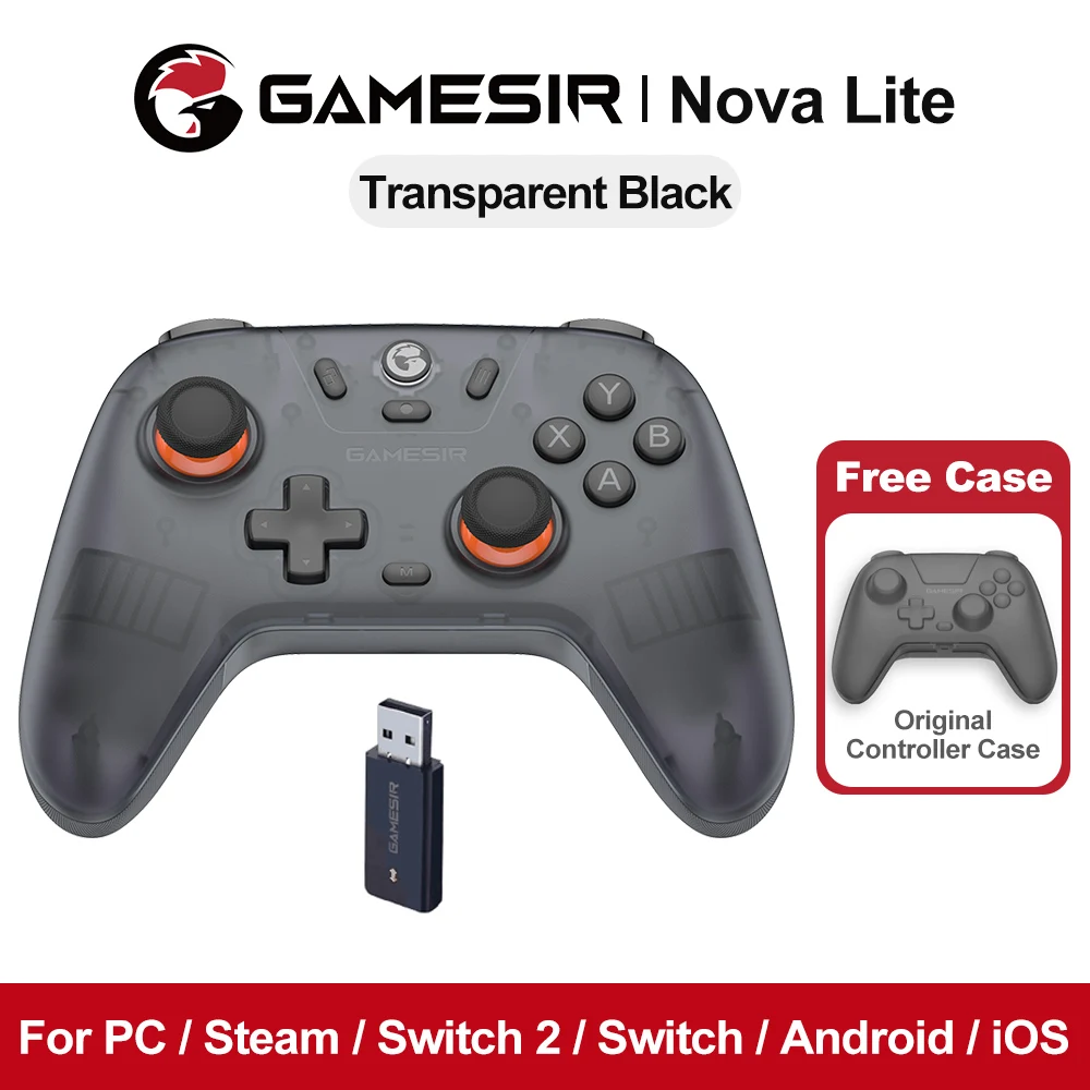 GameSir Nova Lite Multi-Platform Gamepad with Tri-Mode Connectivity and Hall Effect Sticks