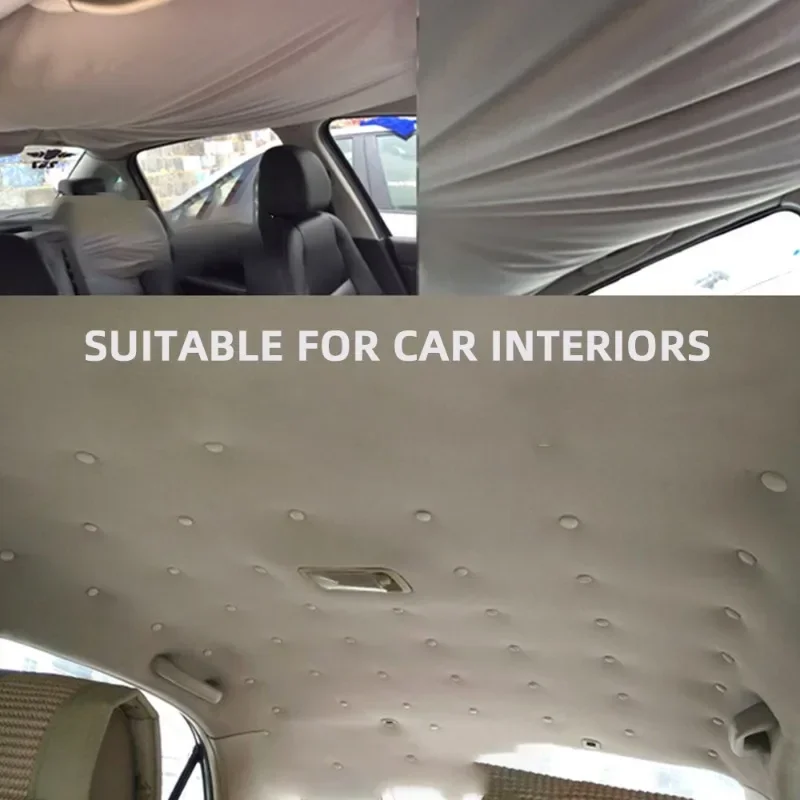 Car Fastener Clips 30/60Pcs Car Interior Roof Buckles Headliner Ceiling Cloth Fixing Screw Care Fabric Buckle Rivets Retainer Cap Repair Automotive