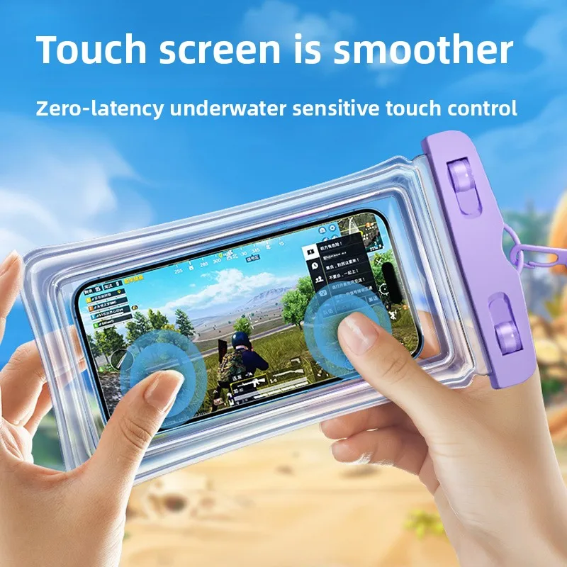 Premium Waterproof Phone Pouch with Touch Screen Access & Neck Strap