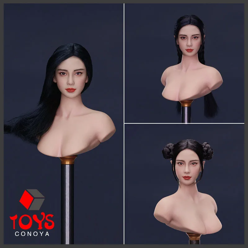 

Женская экшн-фигурка с черными волосами YMTOYS YMT094 1/6 Angelababy, модель для резьбы, подходит для 12 дюймов TBL PH