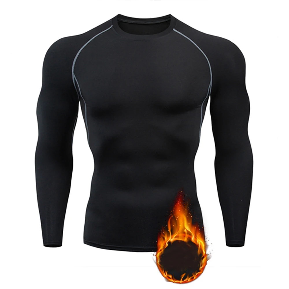 

Thermal Underwear For Men T-shirts Camiseta Termica Sport Thermo Shirt Quick Dry Compressed Underwear Clothes Men Bielizna