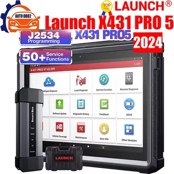 Launch X431 PRO 5 PRO5 Car Diagnostic Tools J2534 SmartBox Programming Auto OBD2 Scanner Diagnosis Automotive Tool pk X-431 V+