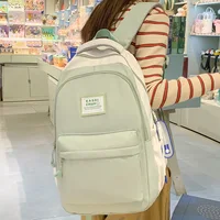 Fashion Female Pink Travel Teenage College Backpack Girl Kawaii Nylon School Backpack Ladies Cute Book Women Laptop Student Bag 2