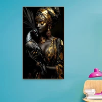 Beautiful black african woman Peacock diy Diamond Painting Kits for Adults,New 2026 Diamond Art For Beginner,Full Diamond Mosaic 6