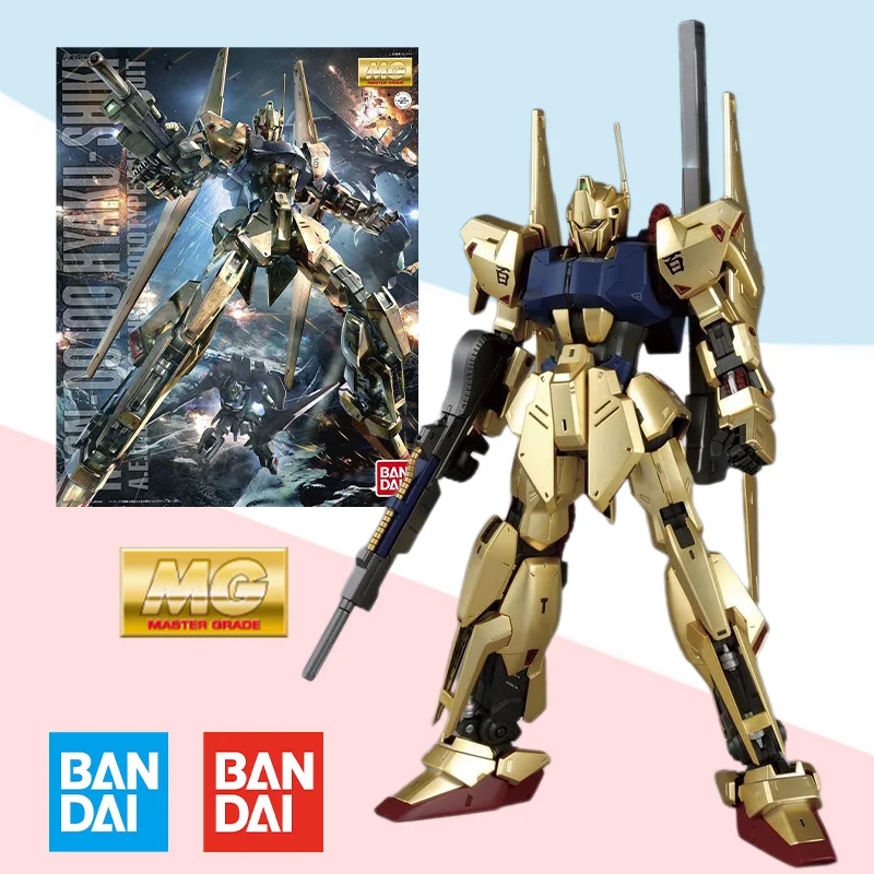 Оригинальная коробка Bandai MG 1/100 MSN-00100 HYAKU-SHIKI GUNDAM, Аниме ПВХ модель в сборе, игрушка, подарок для детей