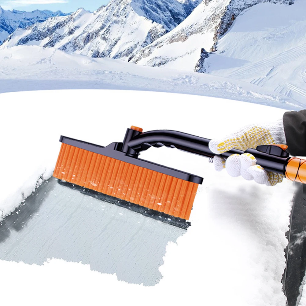 Car Winter Ice Removing Brush Shovel Flexible Adjustable Car Snow Glass Remover Windshield Snow Brush Wash Accessories