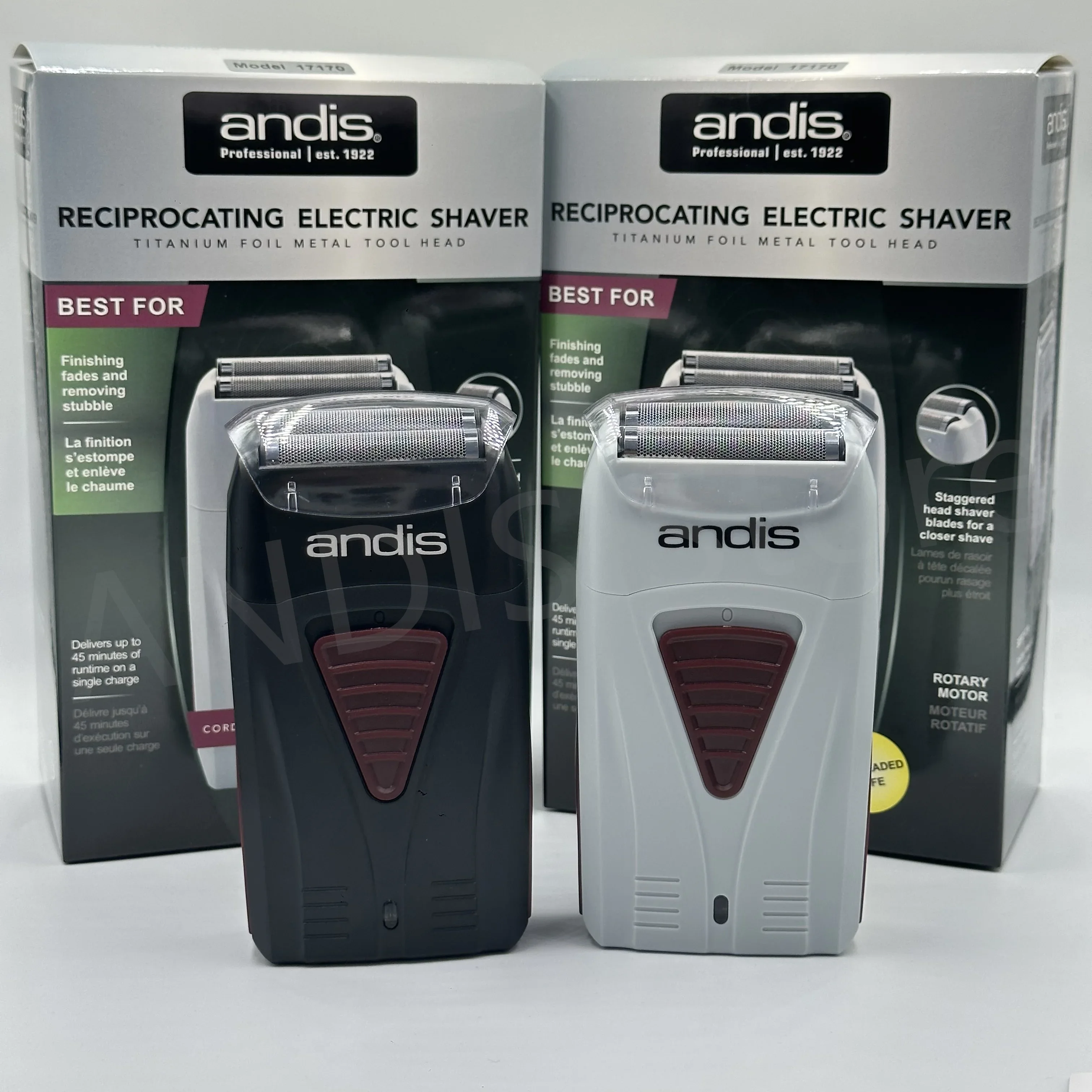 Original Andis 17170 Foil Lithium Titanium Electric Shaver Cordless with Charger for Men