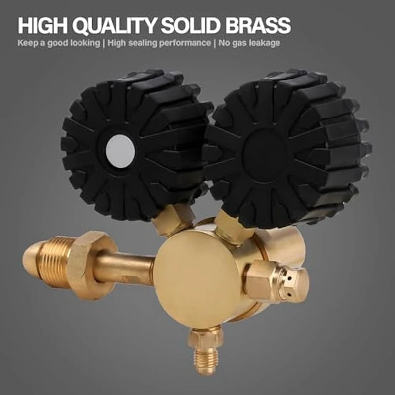 Nitrogen Tank Hvac Nitrogen Regulator, 0-600 PSI, 0-4000PSI Output Pressure,CGA580 Inlet Nitrogen Shock Fill Kit