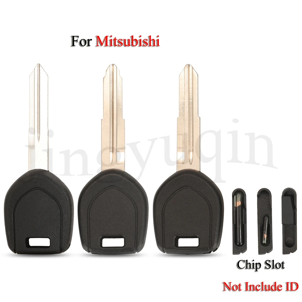 

jingyuqin Remote Car Key Shell For Mitsubishi Colt Lancer Mirage Left/Right Blade MIT9 Blade No Chip Replacement Cover Fob Case