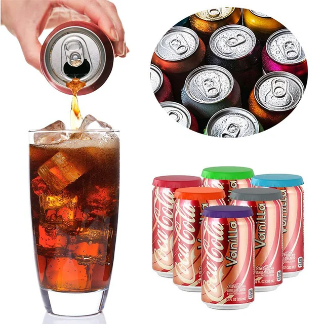 6Pcs Reusable Beverage Can Covers: Protecting Your Refreshments with Style and Functionality