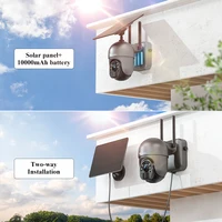 Ctronics sans fil solaire 10000mAh WiFi caméra de Surveillance extérieure 360 PTZ détection humaine suivi automatique Vision nocturne 4MP 3MP 2