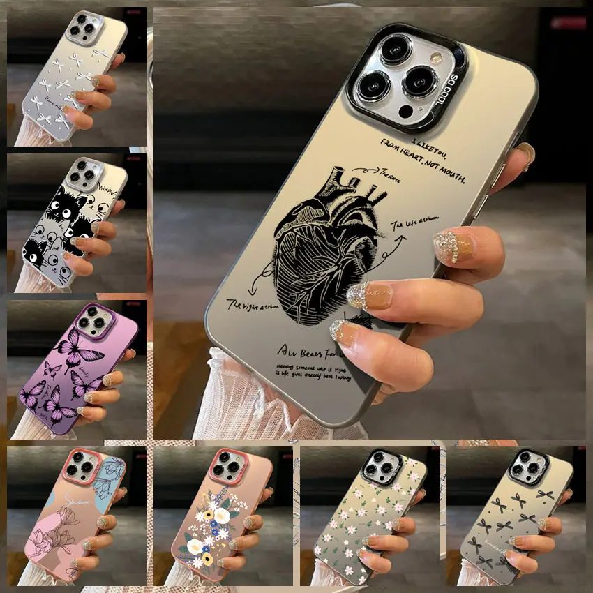 Luxury Floral Shockproof IMD Bumper Case