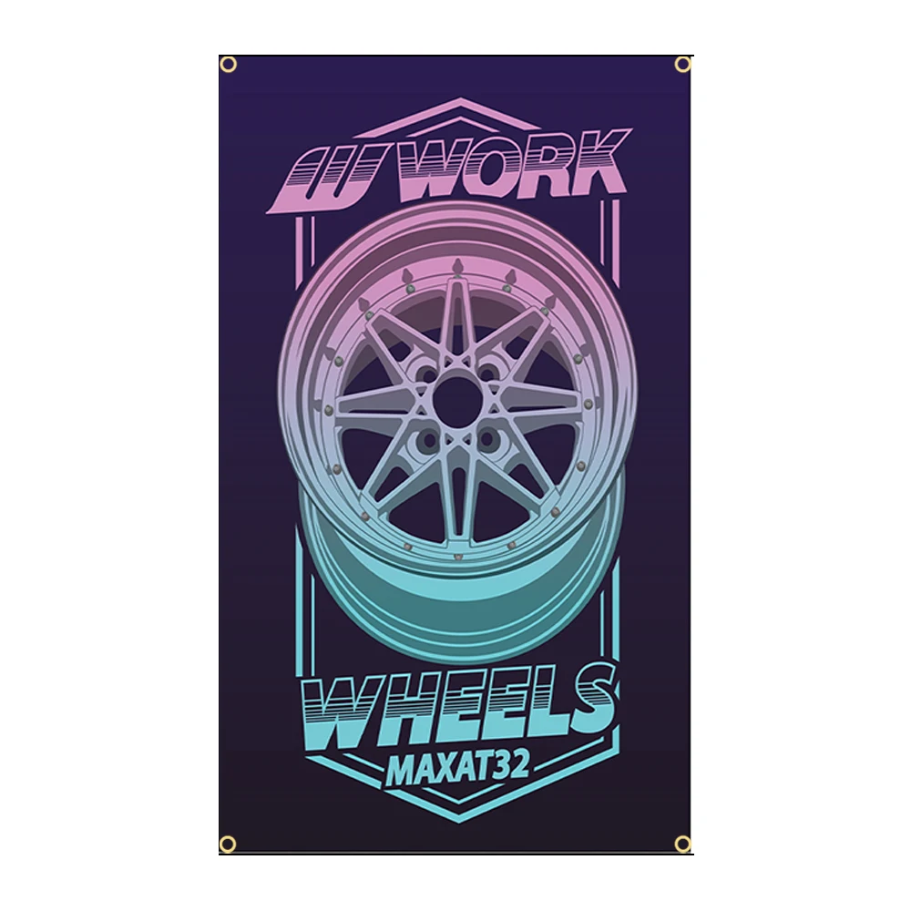 

3x5ft Work Wheels Flag