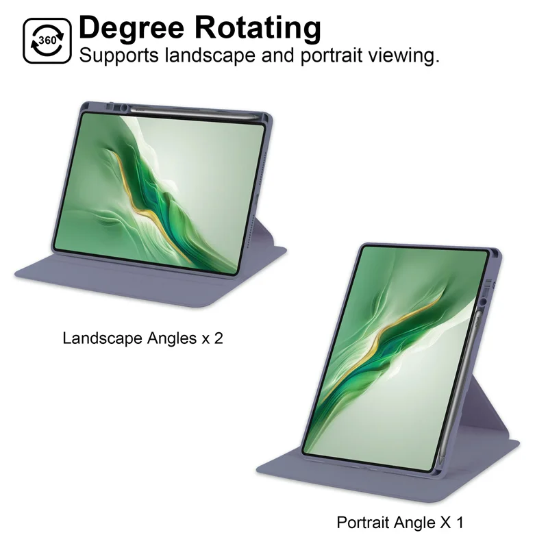 360 Rotation Tablet Case with Pencil Holder