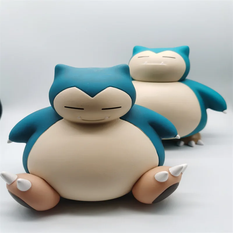 Kawaii Pokemon Salvadanaio Anime Figure Snorlax Salvadanaio Giocattoli Pokect Monster Vinile Snorlax Collezione Di Monete Modello Regalo Per Bambini