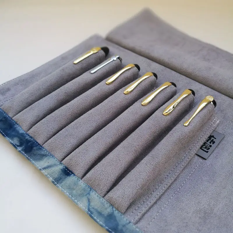 빈티지 롤백 연필꽂이 귀여운 필통 7홀 팩