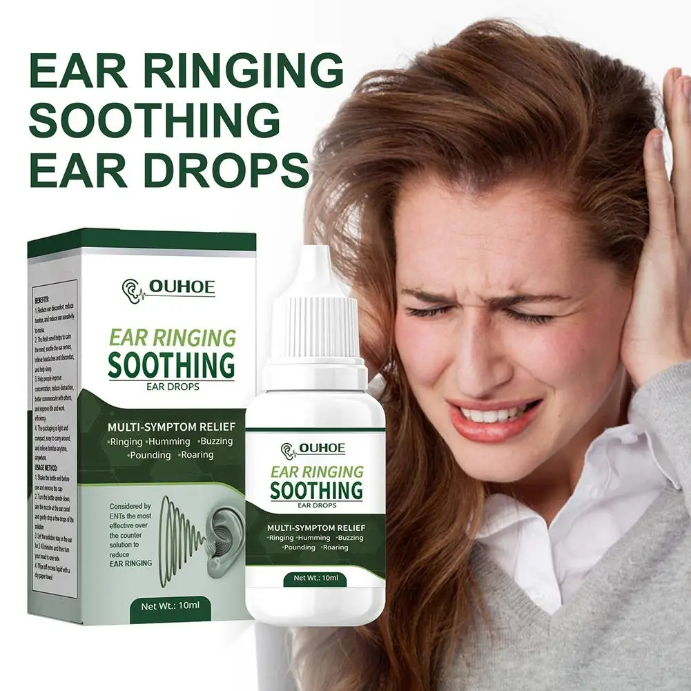 

10ml Ear Ringing Treatment Oil Relieves Ear Discomfort Aches Herbal Ear Ringing Remedy Drops for Adults