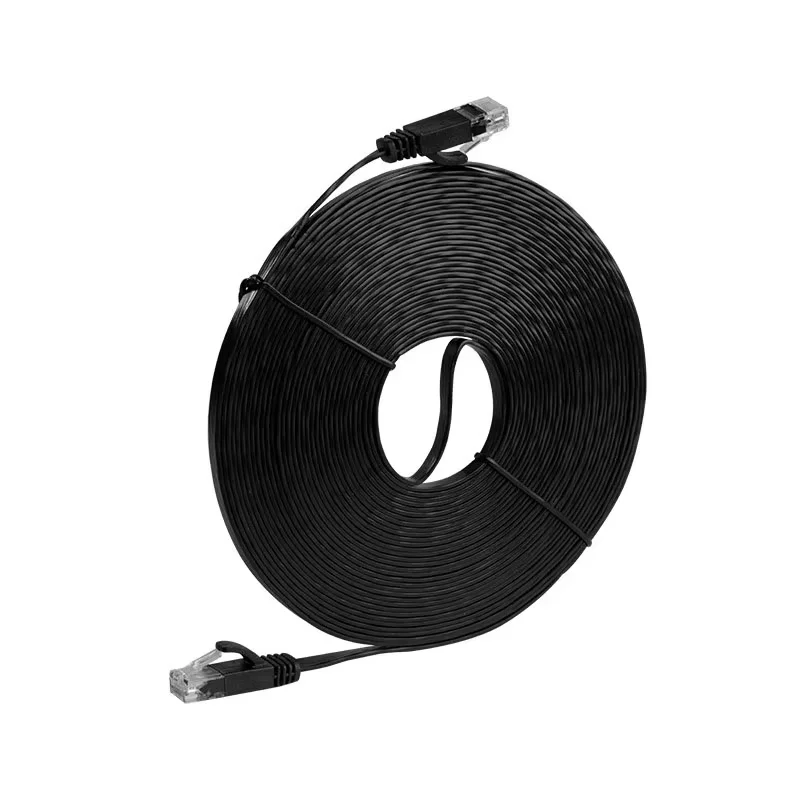 High-Speed Flat Cat6 Ethernet Network Cable - Multiple Lengths Available