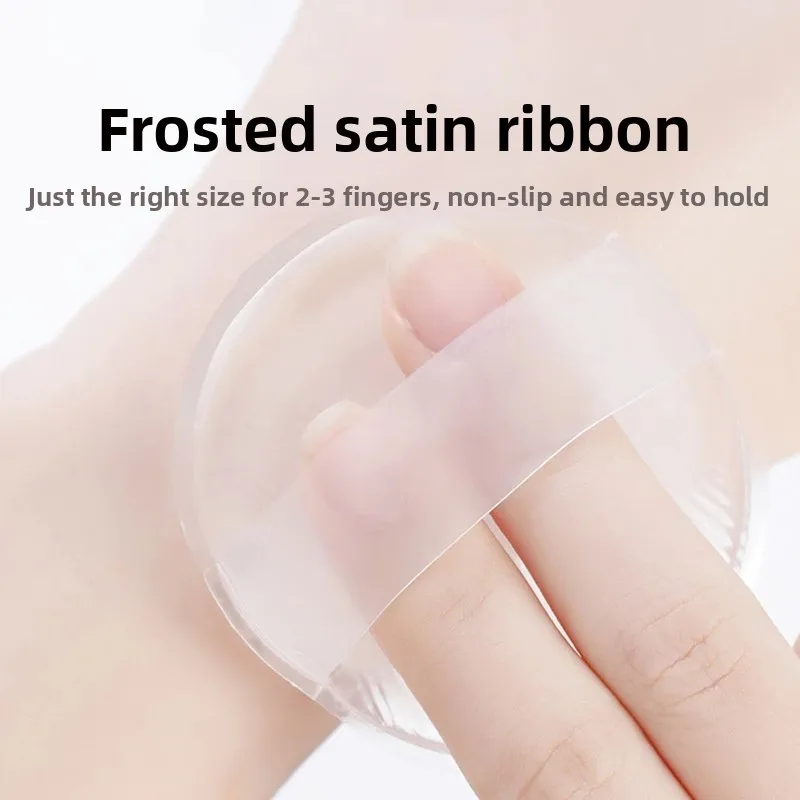 Description Picture 4 of item1/3pcs Jelly Soft Silicone Gel Powder Puff Sponge for Cosmetic Face Foundation BB Cream No Powder Eating Powder Makeup Tool