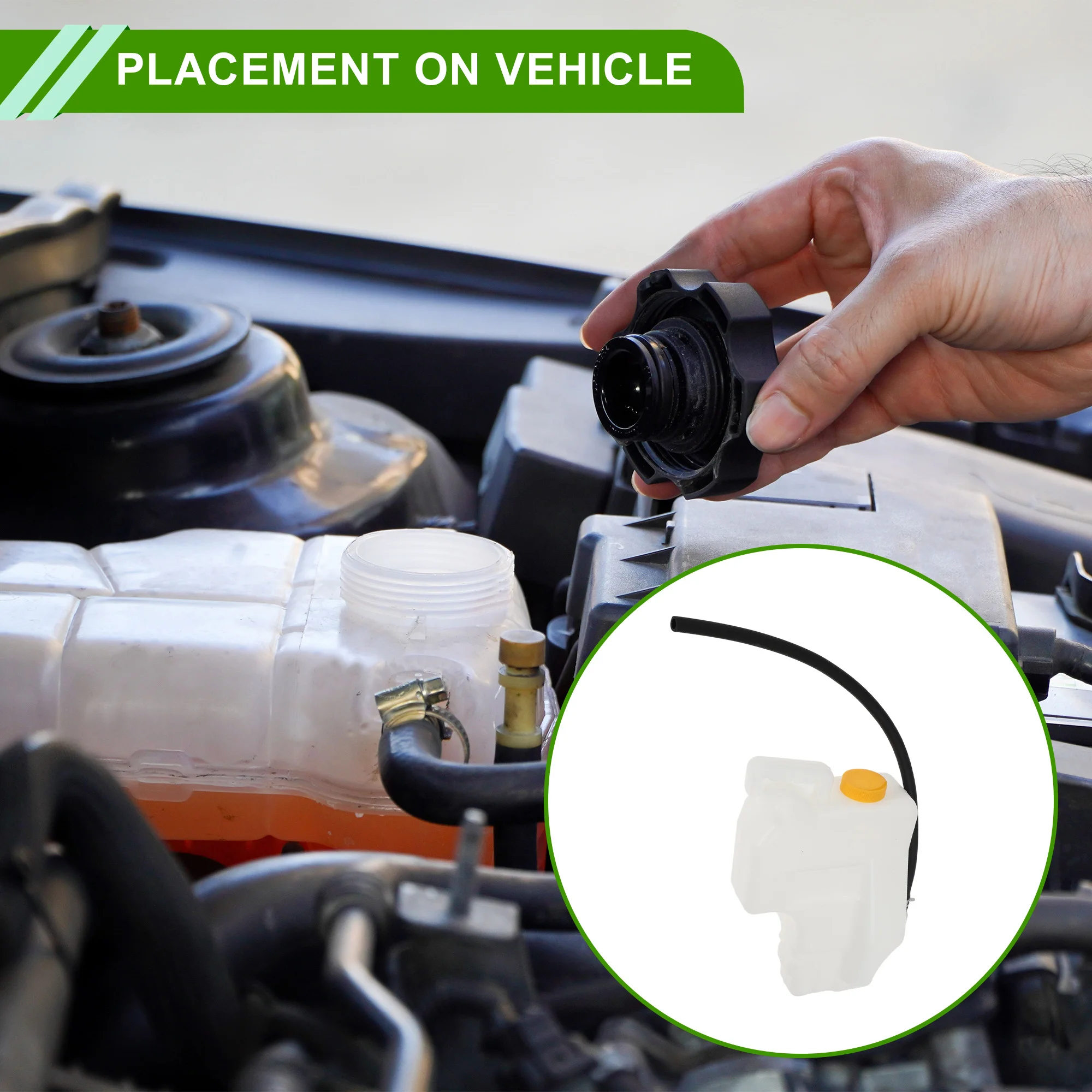 UXCELL No.21710F4300 닛산 센트라용 냉각수 저장 탱크 열 저항 냉각수 라디에이터 저장 탱크 1세트