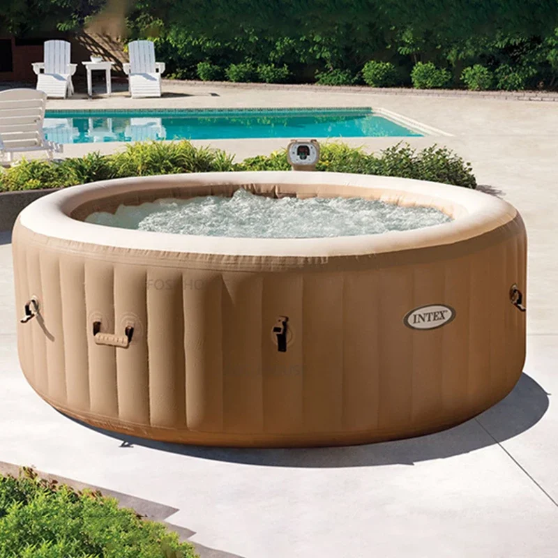 Description Picture 6 of itemNordic Massage Folding Bathtub For Adults Bathtub Whirlpool Inflatable Spa Baths Sauna Household Whirlpool Upscale Bathtub