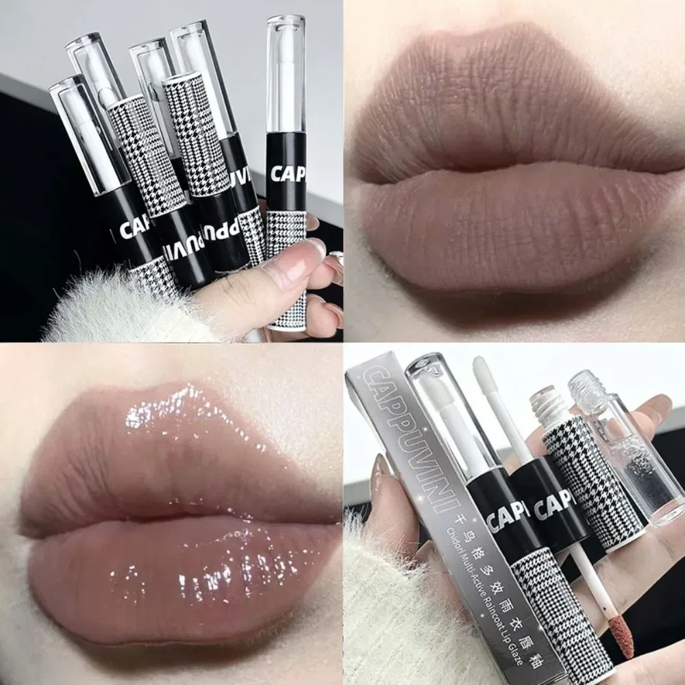 Water Light Lip Gloss Milk Coffee Jelly Lipstick Long Lasting Waterproof Matte Turn Mirror Lip Glaze Raincoat Mud Cosmetics