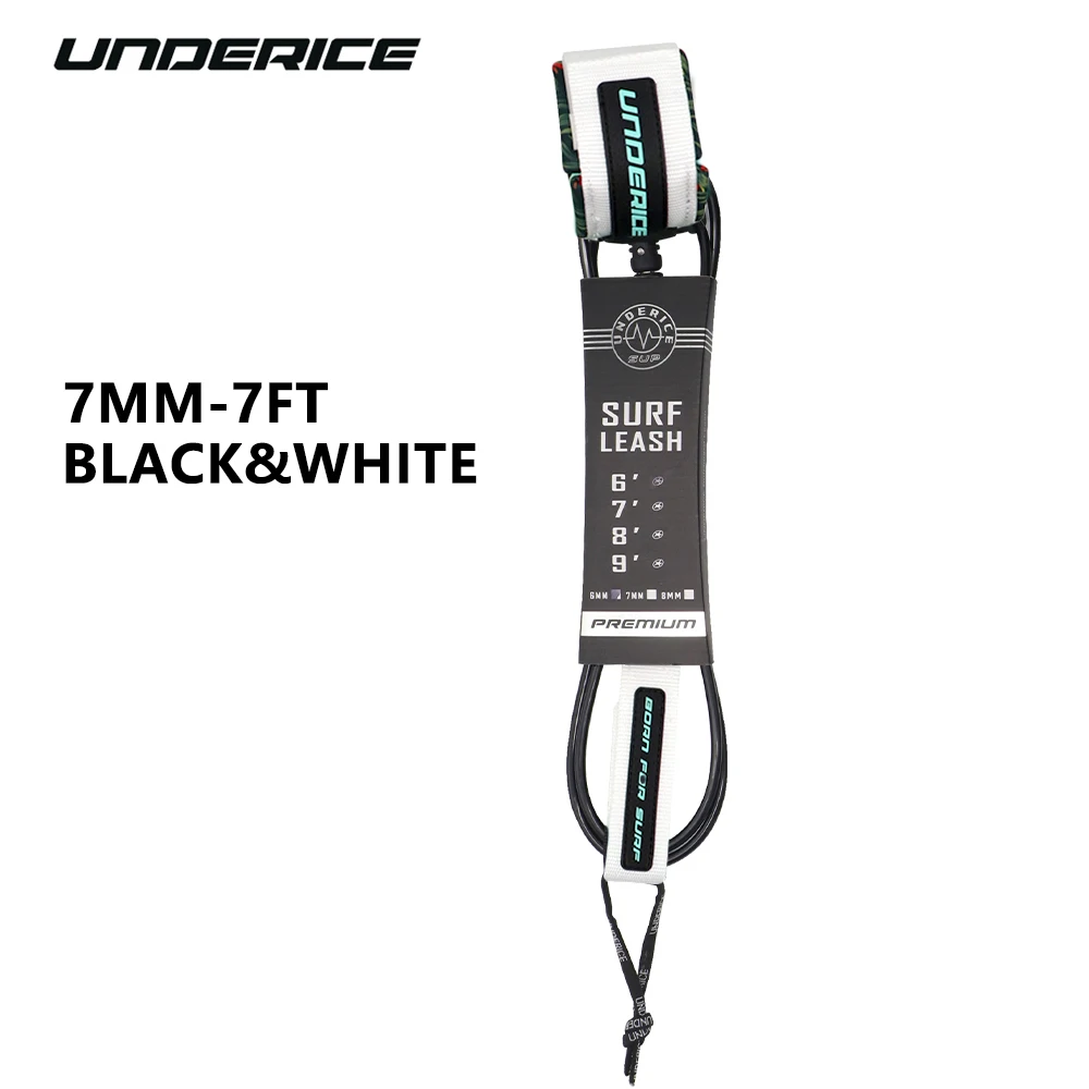 Premium Surfboard Leash: Durable TPU, Stainless Swivels,