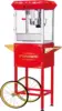 Popcorn Machine with Cart 8oz Popper with Stainless-Steel Kettle, Warming Light 6