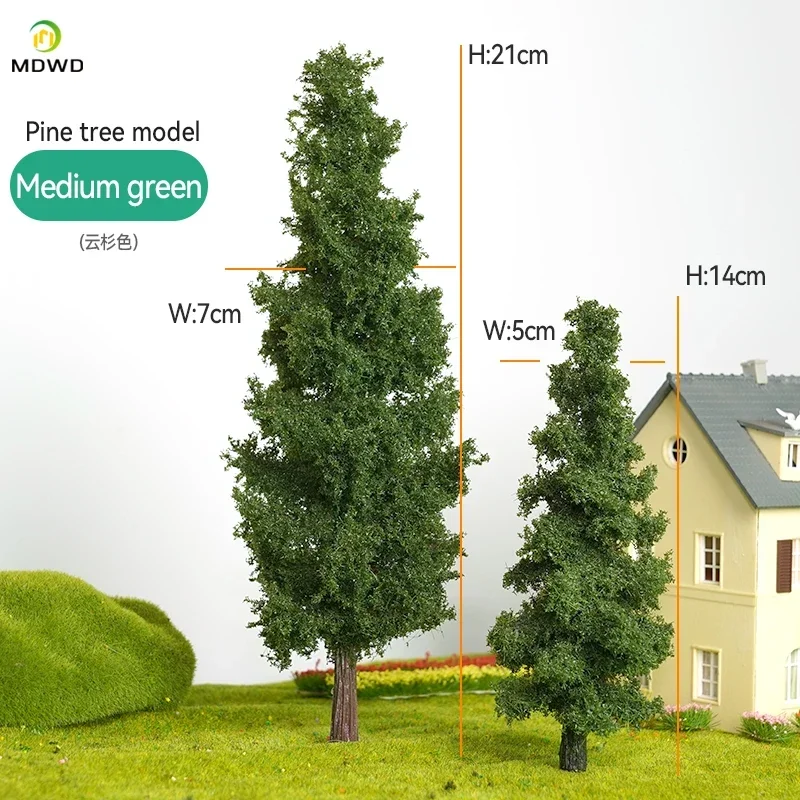 Model Train Layout Wire Tree Model Simulation Tree 14/21cm Military Sand Table Material Handmade Diy Landscape