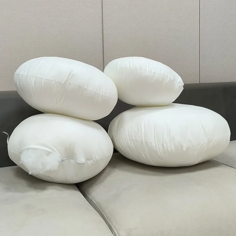 Round Pillow Core 45*45/40*40/50*50cm Home Solid Cushion Core Head Waist Pillow Inner PP Cotton Filler Cushion Filling Cojines 4
