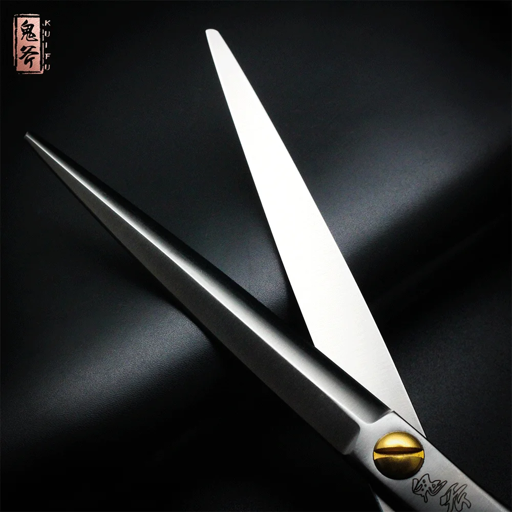 Dog Grooming Scissors TAA GUIFU Dog Scissors Professional Pet Grooming Shears VG-10 Steel Handmade Scissors 7.5 Inch Pet Clipper Straight Shear SMB-75