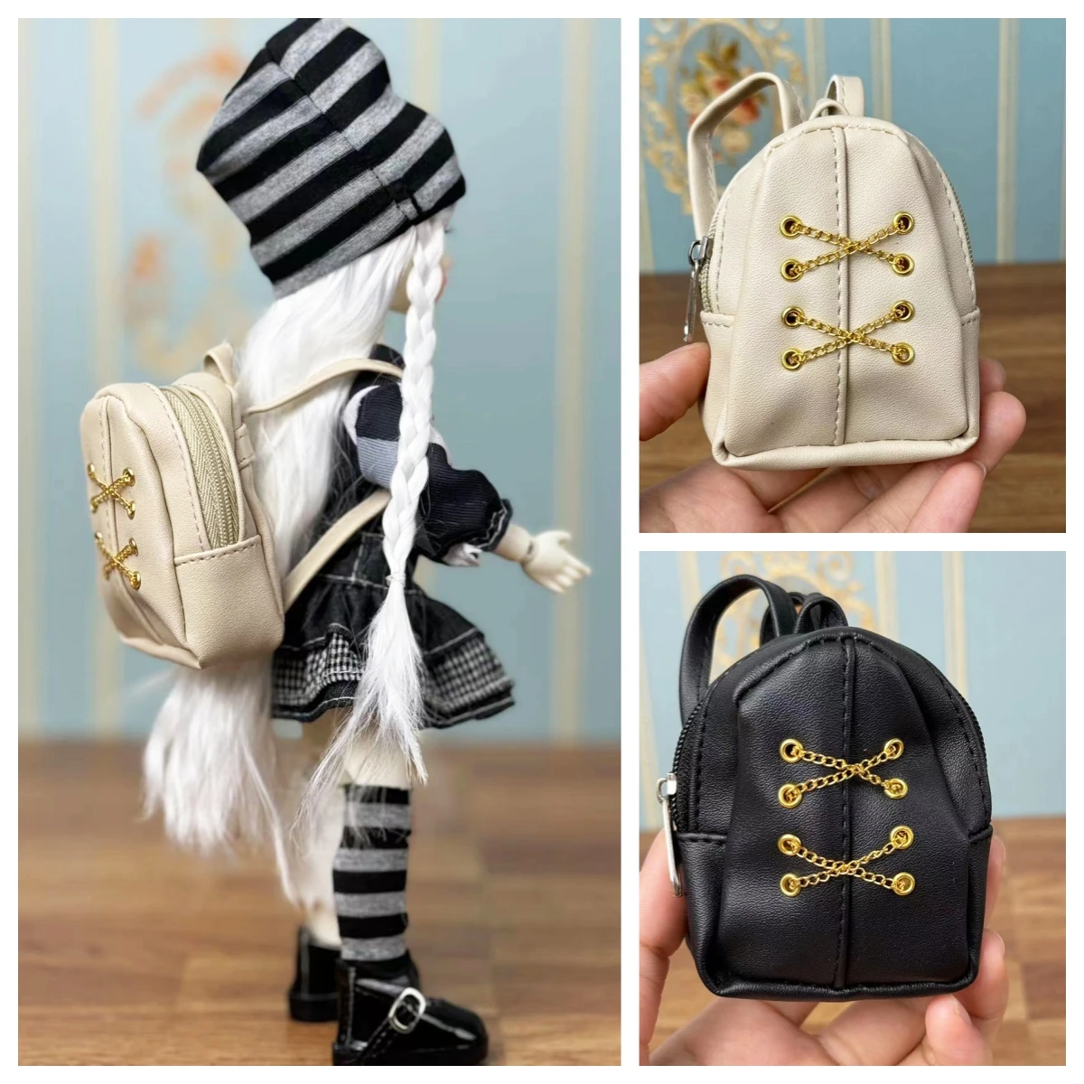 30cm Dolls Shoulder Bag 1/6 Bjd Dolls Zero Wallet Doll Book Bag Handbag Doll Accessories handbag waist bag ribbon messenger bag wallet canvas craft diy sewing accessories luggage bag accessories 38mm