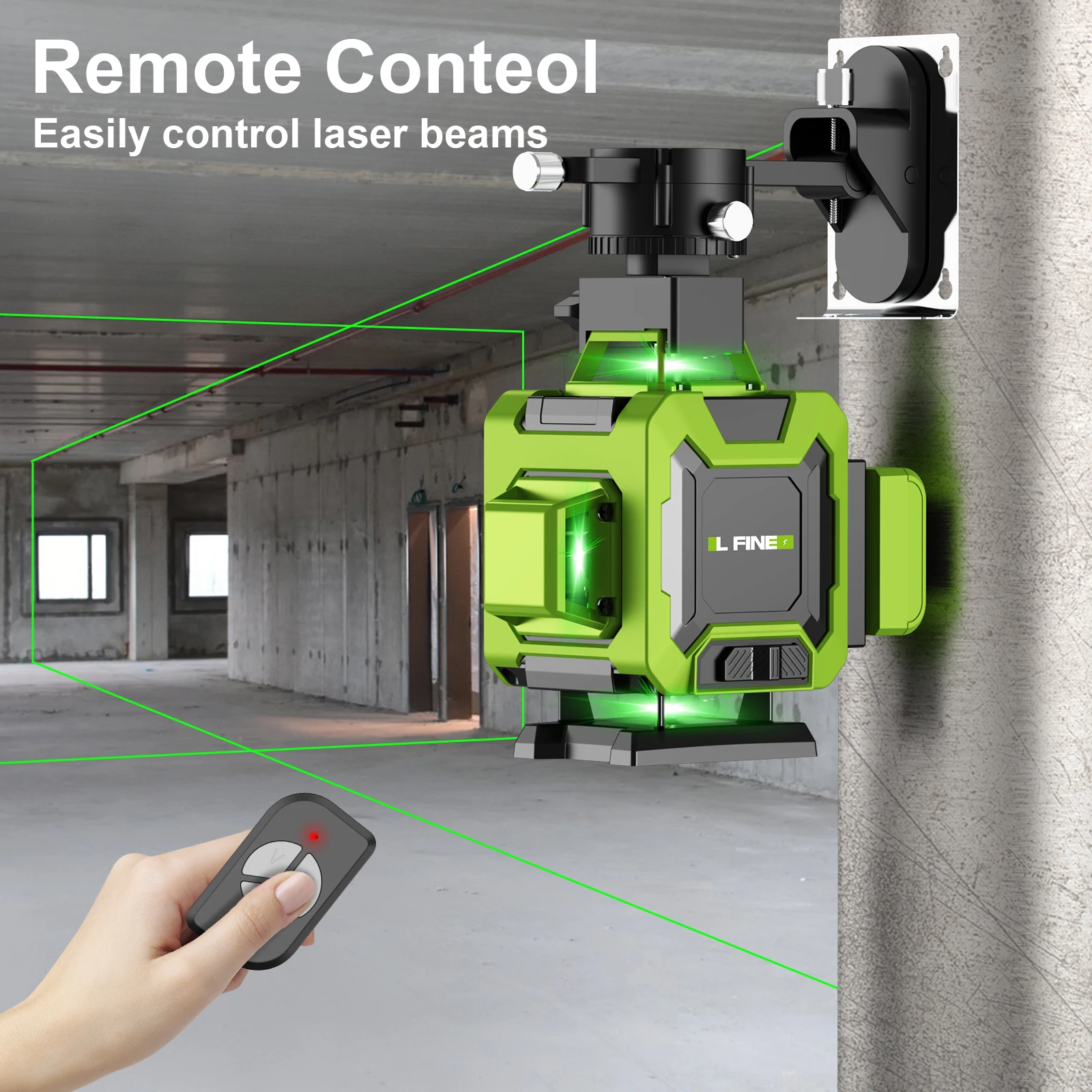 Xiaomi Lfine 4D 16 Lines 360&deg;Self-leveling Laser Levels Tripod Suitcase Horizontal Vertical Professional Laser Level Tool laser level