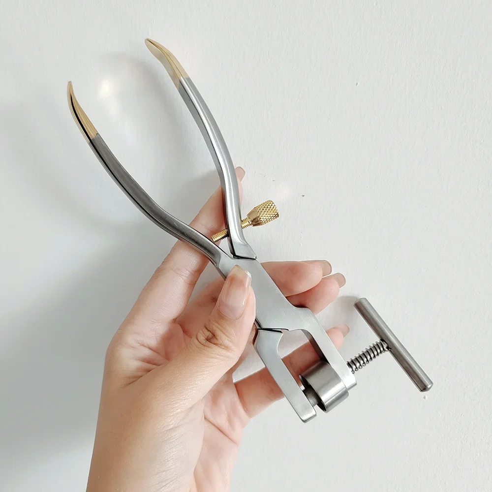 1 Stück Zahnmedizinische Knochenzerkleinerungszange aus Edelstahl, Instrument zur Knochenmahlung für Oralimplantate, Zahnarztwerkzeug