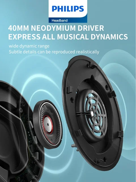 Original Philips TAH7508 Wireless Bluetooth Headset Over-ear Hood Headphones Esports Gaming Hi-Fi with HD Microphone Earphone 3 Original Philips TAH7508 Wireless Bluetooth Headset Over-ear Hood Headphones Esports Gaming Hi-Fi with HD Microphone Earphone 3