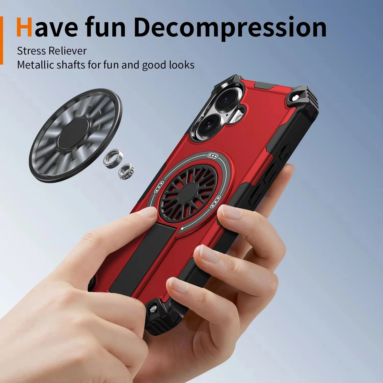 Magnetic Shockproof Protective Kickstand Armor Phone Case