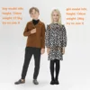 Clearance!!! 2023 Fall Boy Girl Knit Blazer High Quality Brother Sister Sweater Family Matching Baby Knitted Overalls, #7202 3
